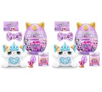 Rainbocorns Kittycorn Surprise Series 7, Chat Exotique - Peluche à Collectionner - 10 Surprises à déballer, peler et révéler Le cœur, Autocollants, à partir de 3 Ans (Chat Exotique) (Lot de 2)