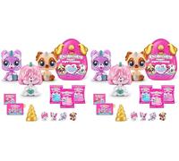 Rainbocorns- Pocket Puppycorns Jouet Surprise Collectionner, Figurine Miniature Chiot, 9284, 3 Pack, Small (Lot de 2)
