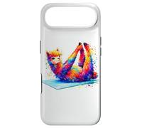 Rainbow Alpaca Yoga Llama Meditation Pose Coque pour iPhone Air