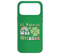 Rainbow and Shamrock Clover Funny St. Patrick était Italien Coque pour iPhone 17 Pro Max