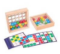 Rainbow Ball Board Game Color Row Game Jeux Préscolaires Correspondance Des Couleurs Alignées Jouets Éducatifs, Jouet Éducatif Amusant