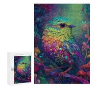 Rainbow Bird Fantasy-1 Puzzle 300 Pièces Educa Jouet en Bois Cadeau Unique Décoration Intérieure Jeu Éducatif Challenge Toy Adultes Et Enfants À Partir De 14 Ans 300 PCS