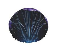 Rainbow Blossoms Bonnet de douche imperméable double couche pour homme et femme - Protection des cheveux pour le bain, masques faciaux, spa