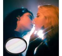 Rainbow Blue Streak Filter Flare Camera Lens FX Filter Rotating a Polarizing Flare(58mm)