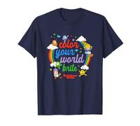 Rainbow Brite Color Your World Brite Colorful Big Chest Logo T-Shirt