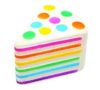 Rainbow Cake Squishies Jumbo Slow Rising, Jouet Anti Stress Squeeze Fidget, Soft Squishy Stress Ball Sensoriel, Accessoire Coloré pour Bureau, Cadeau et Party Favors