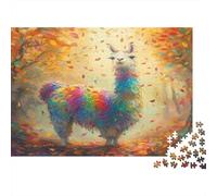 Rainbow Camel Puzzle 1000 Pièces en Carton Épais Et Robuste, Puzzles De Casse-tête défi De Jeu Éducatif pour Un Moment De Complicité, Cadeau d'anniversaire Parfait 52x38cm/1000pcs