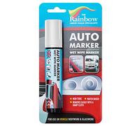 Rainbow Chalk Markers Limited Grand marqueur automatique blanc - Peinture amovible pour panneaux de carrosserie et pare-brise