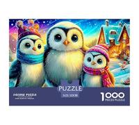 Rainbow chouette1000 Piece Adults Puzzle Kids Age Games Gifts Birthday Home Decoration Challenge High Difficulty 52x38cm/1000pcs