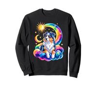 Rainbow Clouds Australian Shepherd Aussie Dog Sweatshirt