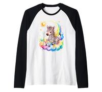Rainbow Clouds Zèbre Zèbres Manche Raglan