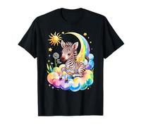 Rainbow Clouds Zèbre Zèbres T-Shirt
