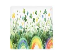 Rainbow Clover Chiffon de protection pour appareil photo, carrés magiques auto-adhésifs pour objectif, protection anti-rayures, sac de maquillage, 35,1 x 35,1 cm, Multicolore, 13.8x13.8in, Moderne