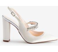 Rainbow Club Rainbow Club Cream Freya Bridal Sparkly Slingback Wedding Shoes Cream 5 EU 38