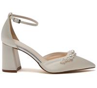 Rainbow Club Rainbow Club White Aurelia Ankle Strap Satin Shoes White EU 40 (UK 7)