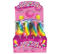Rainbow Cock Pop - sucette en forme de pénis (85 g) - goût fruité