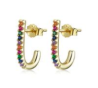 Rainbow Color Zircon Color Boucles d'oreilles