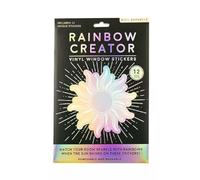 Rainbow Creator Lot de 12 autocollants holographiques en vinyle amovibles pour la maison, la chambre à coucher et le bureau