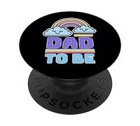 Rainbow Dad to Be for Mothers of Rainbow Babies PopSockets PopGrip Adhésif