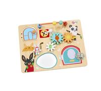 Rainbow Designs Bing Planche d'activités en Bois à partir de 18 Mois, Jouet de motricité Montessori et Planche sensorielle pour Tout-Petits