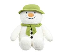 Rainbow Designs Bonhomme de neige de Noël - Peluche musicale super douce avec chapeau et écharpe verts, joue « We're Walking in the Air », 48 x 36 x 20,5 cm
