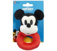 Rainbow Designs Disney - Hochet en peluche douce Mickey Mouse & Friends Minnie Mouse pour nouveau-né (Mickey)
