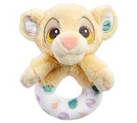 Rainbow Designs Hochet anneau officiel Disney Le Roi Lion - Jouet Simba en peluche douce, parfait pour les petites mains - Hochet doux pour bébé de 0 à 6 mois