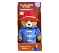 Rainbow Designs Ours en peluche parlant Paddington Bear - Jouet parlant avec 5 phrases, chapeau rouge et manteau de sport bleu - Compagnon douillet pour les aventures de jeu