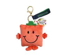 Rainbow Designs Porte-clés Mr Strong en peluche - Porte-clés en peluche rouge doux avec clip doré - Charmant accessoire pour sacs, clés et poussettes
