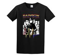 Rainbow 'Difficult to Cure' T-Shirt Funny Top Graphic Tee for Men Black 3XL
