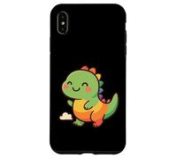 Rainbow Dino Adventure. Adorable Dinosaure Kawaii Coque pour iPhone XS Max