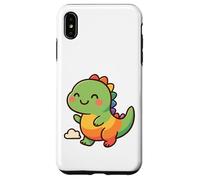 Rainbow Dino Adventure. Adorable Dinosaure Kawaii Coque pour iPhone XS Max