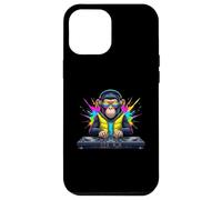 Rainbow Dj Monkey Music Funny Monkey Casque audio Coque pour iPhone 12 Pro Max