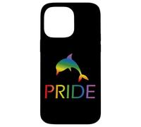 Rainbow Dolphin Pride Coque pour iPhone 14 Pro Max