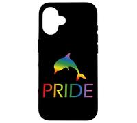 Rainbow Dolphin Pride Coque pour iPhone 16