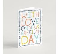 Rainbow Doodle Carte de baptême