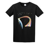 Rainbow Down to Earth Ritchie Blackmore Unisex 100% Cotton Short-Sleeve T-Shirts Black XL
