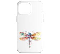 Rainbow Dragonfly for Women Biology Teacher Unique Grandma Coque pour iPhone 16 Pro Max