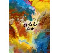 Rainbow Drawing Pad: Color Burst Paint Abstract Flow: Art Pads for Drawing Pad Blank Paper Pad 8.5" X 11" - 120 Pages Blank Paper Book Sketchbook Mixed Media