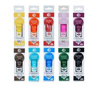 Rainbow Dust ProGel Colorant alimentaire professionnel Gelfarbe - couleurs préférées 10 couleurs