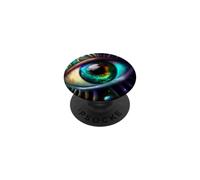 Rainbow Eye la beauté dans Le Noir PopSockets PopGrip Adhésif