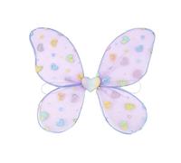 Rainbow Fantasy avec sangles réglables pour jeux de rôle colorés pour fêtes à thème et spectacles sur scène, cosplay aile de papillon, Cœur Violet, taille unique