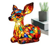 Rainbow Fish Night Lamp, Soft Glow Desk Light Sculpture, 6.69x7.48x5.12 inches Resin Decorative Night Light, Artistic Ambient Illumination Design, Room Lighting Accent, Bedroom Study Dorm Use