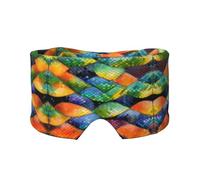 Rainbow Fish Scale Bandeau unisexe pour dormir sur le côté, masque pour les yeux et cache-oreilles (68,1 x 10,9 cm), intérieur et extérieur, voyage, yoga, confort réglable