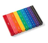 Rainbow Fraction Tower Cubes - 51 pièces Manipulatives mathématiques - Apprentissage des fractions équivalentes, outils interactifs pour enfants et enseignants