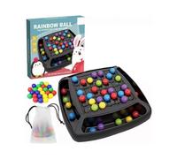 Rainbow Game Interaction Puzzle Magic Chess Game Rainbow Ball Elimination Color Educational Matching Toy Set for Kid Adult