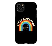 Rainbow God's Covenant Genèse 9:13 Bible Christian Lover Coque pour iPhone 11 Pro Max