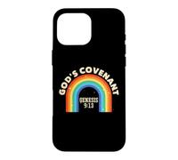 Rainbow God's Covenant Genèse 9:13 Bible Christian Lover Coque pour iPhone 16 Pro Max