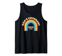 Rainbow God's Covenant Genèse 9:13 Bible Christian Lover Débardeur