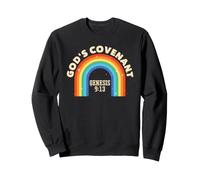 Rainbow God's Covenant Genèse 9:13 Bible Christian Lover Sweatshirt